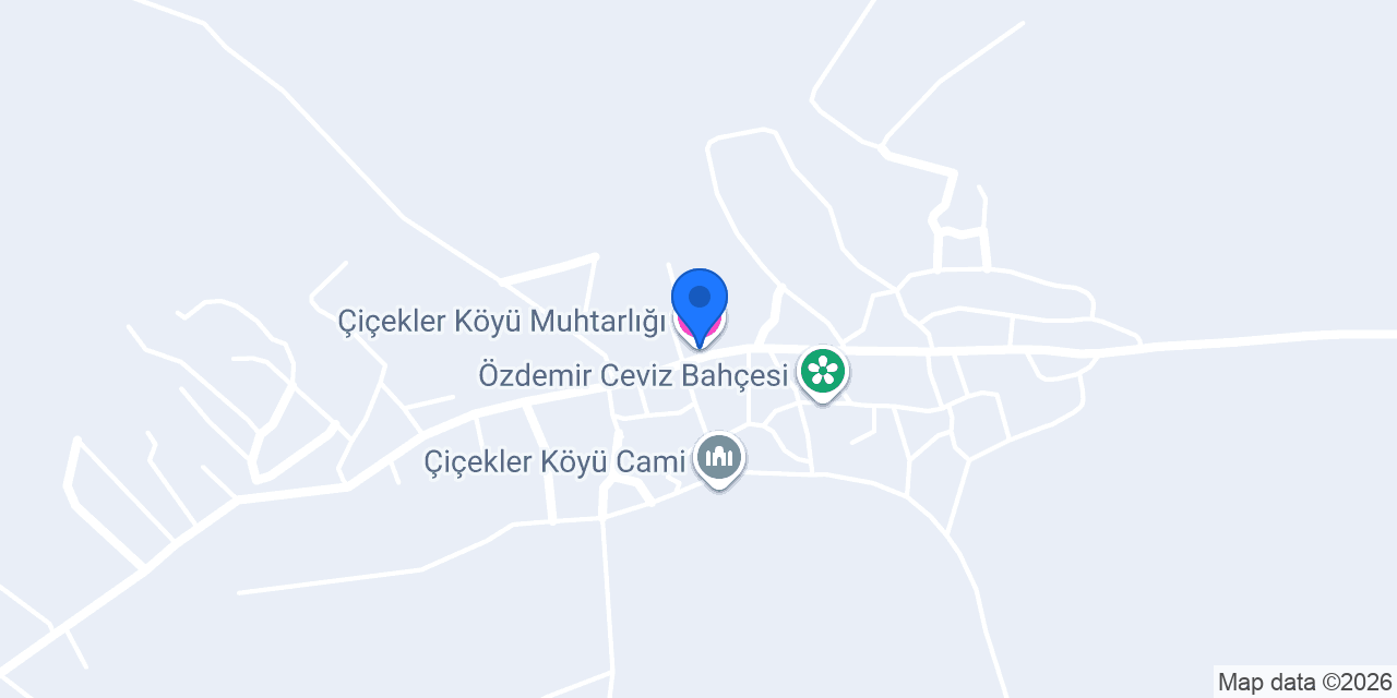Çiçekler Köyü Muhtarlığı konumu