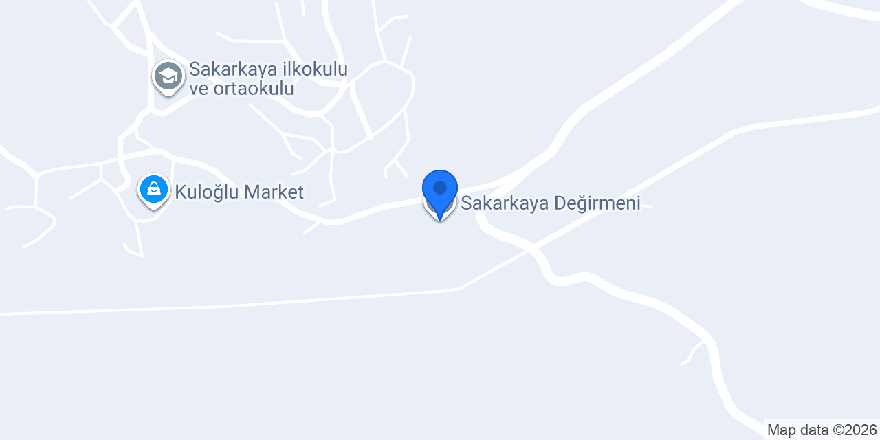 Sakarkaya Değirmeni konumu