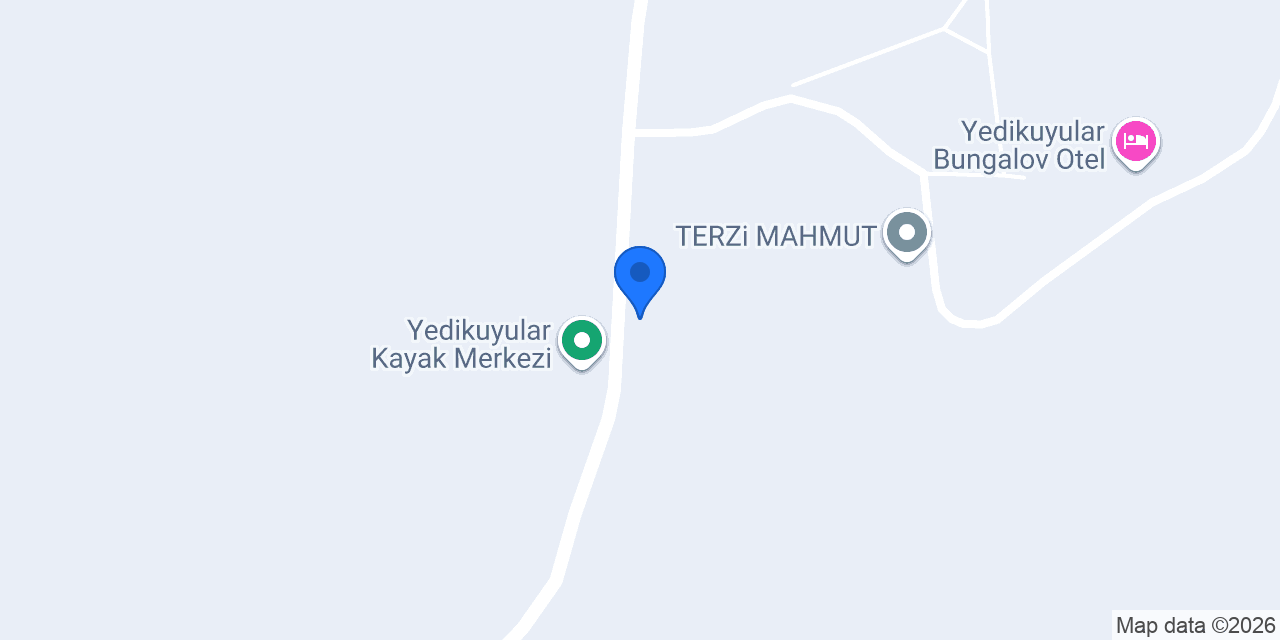 Yedikuyular Kayak Merkezi konumu