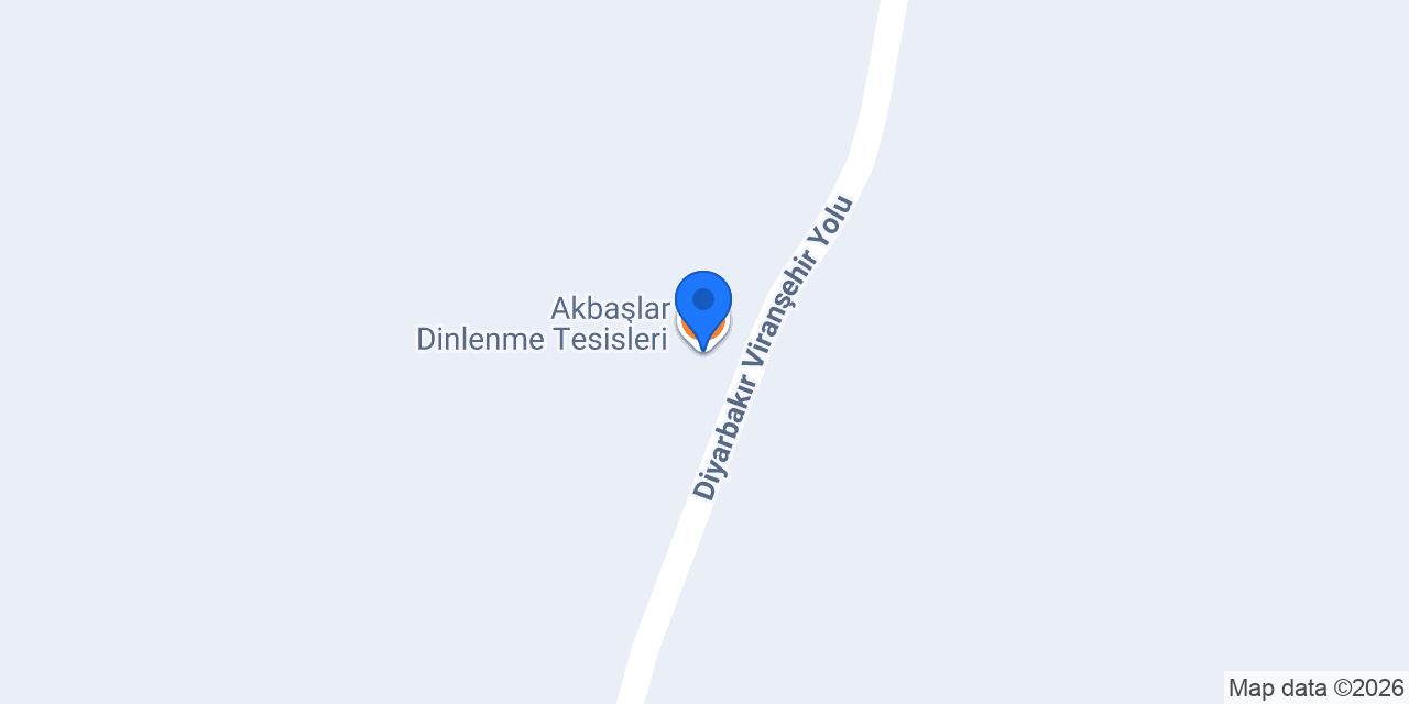 Akbaşlar Dinlenme Tesisleri konumu