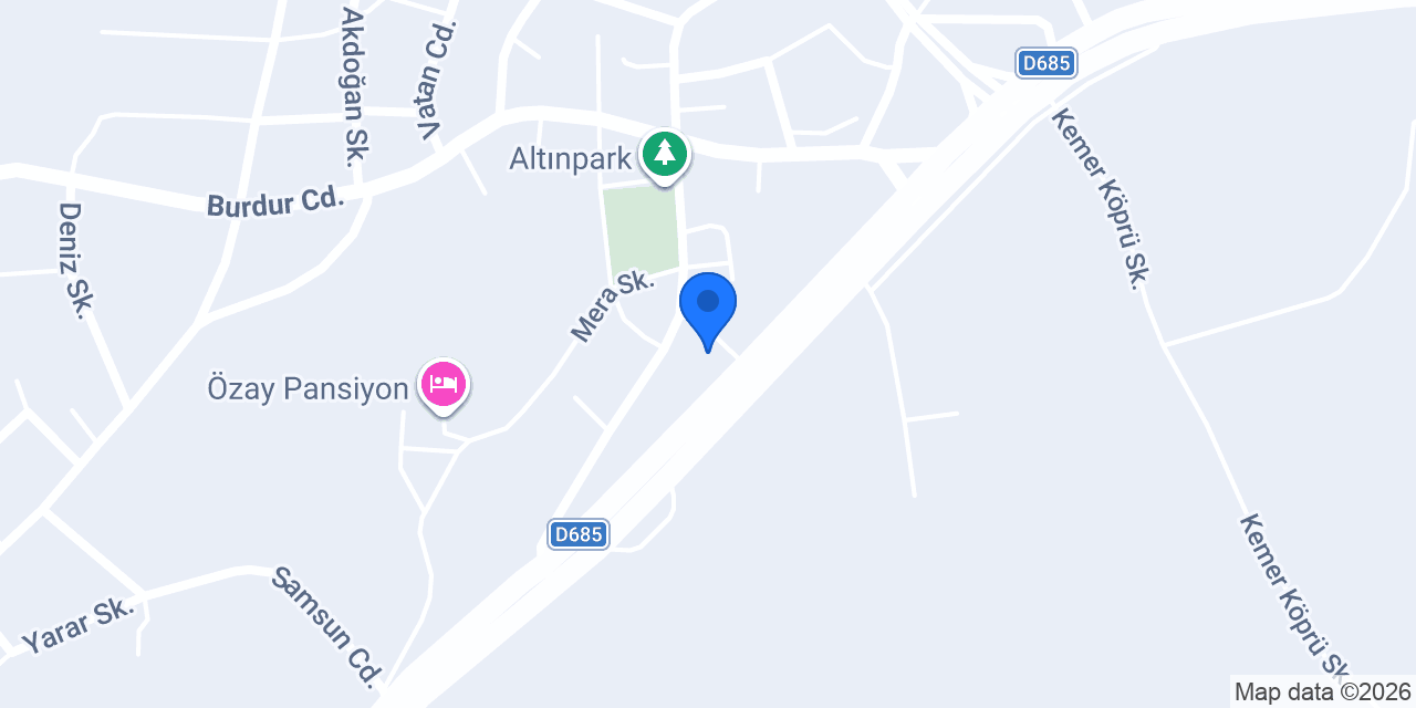 Altındal Kız Öğrenci Pansiyonu konumu