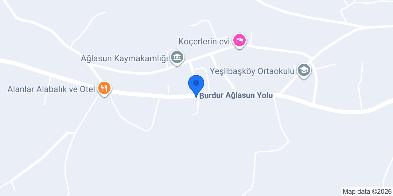 Ağlasun İlçe Milli Eğitim Müdürlüğü konumu