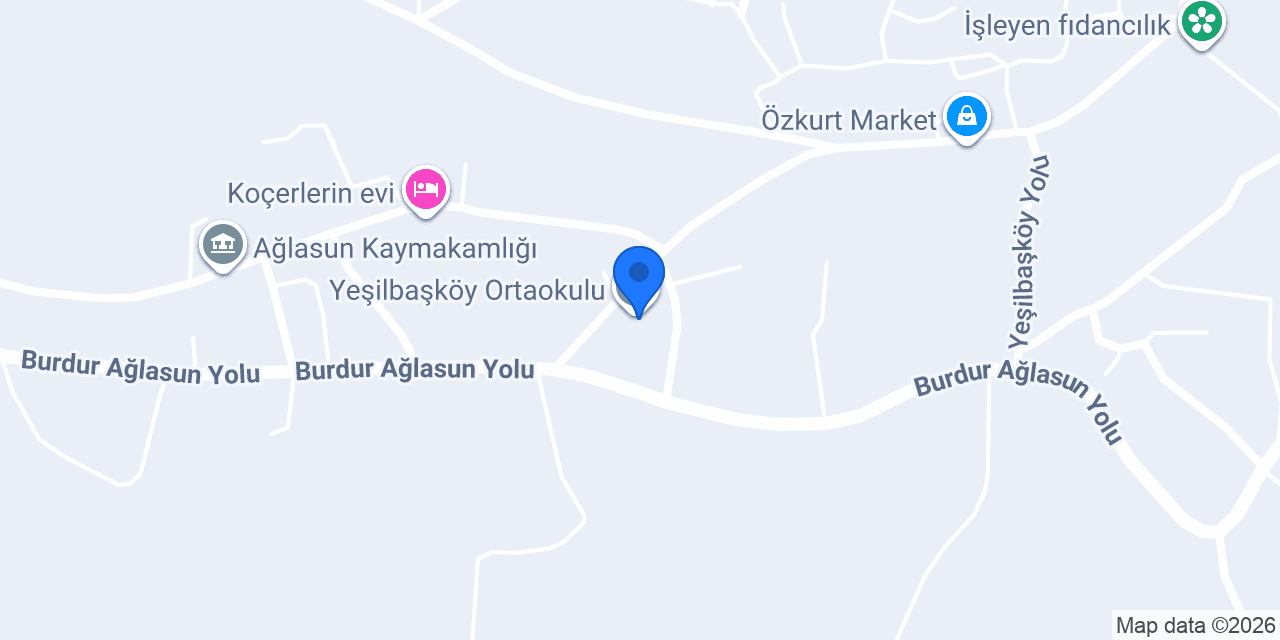Yeşilbaşköy Ortaokulu konumu