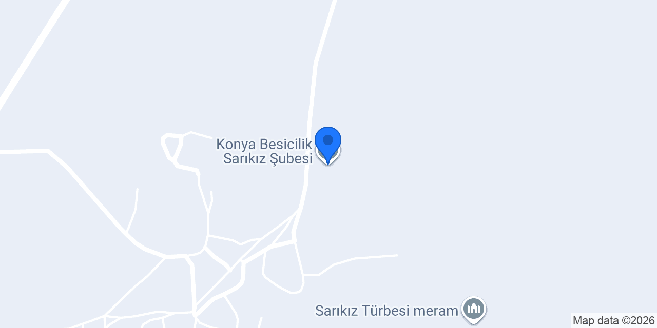 Konya Besicilik Sarıkız Şubesi konumu