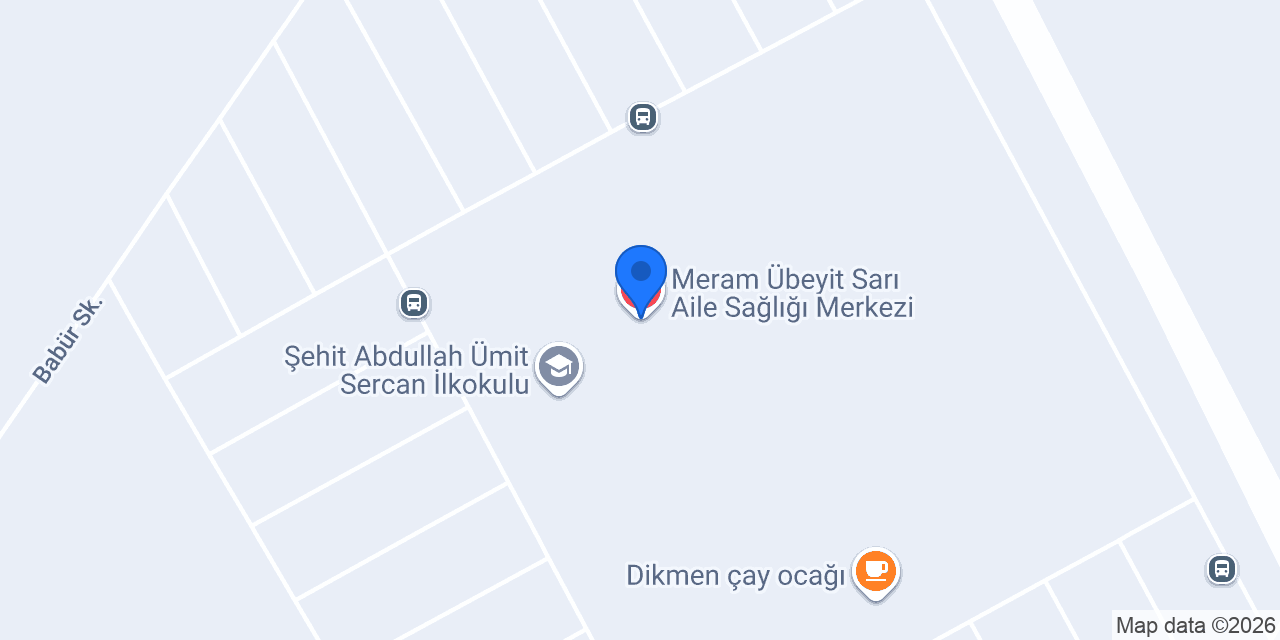 Meram Übeyit Sarı Aile Sağlığı Merkezi konumu