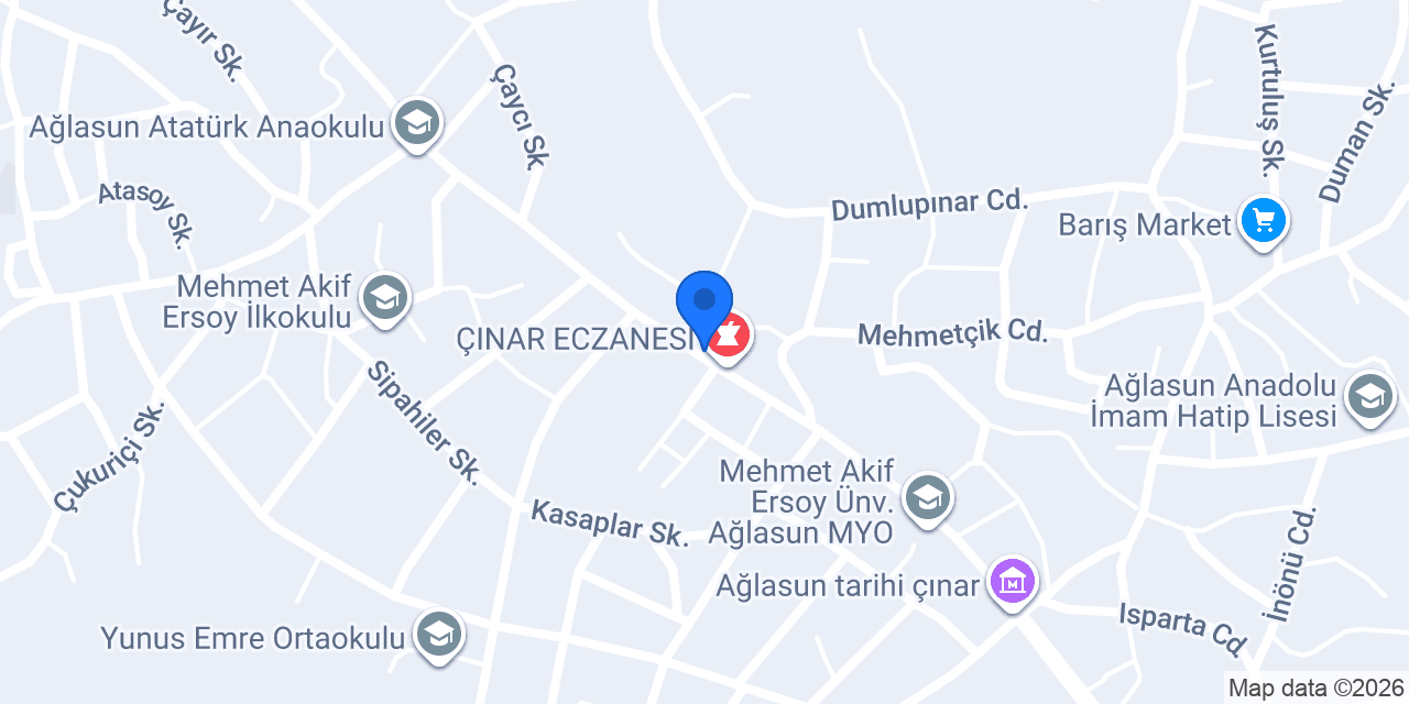 Yaşam Eczanesi konumu