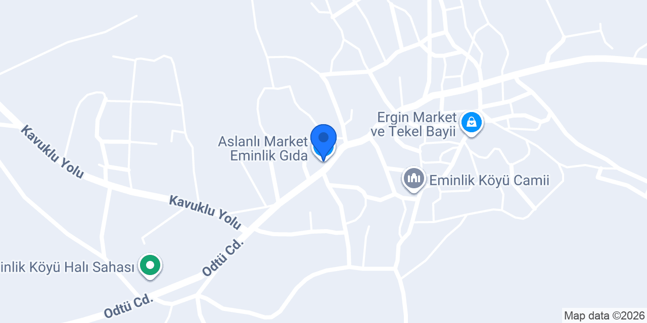Aslanlı Market Eminlik Gıda konumu