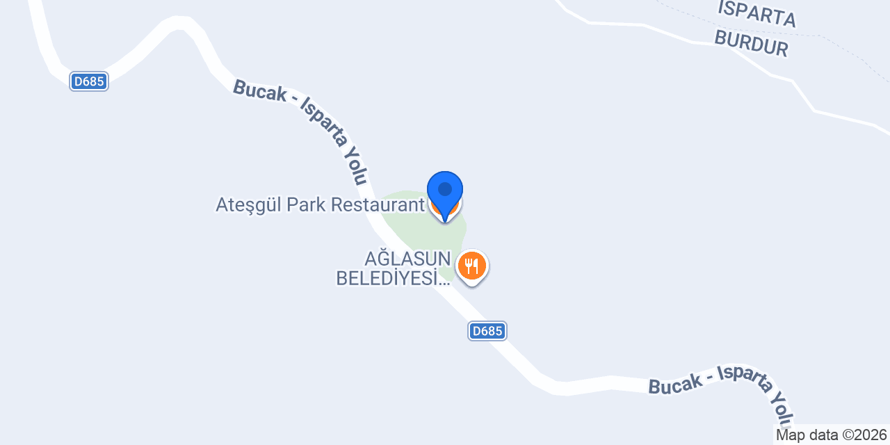 Ateşgül Park Restaurant konumu