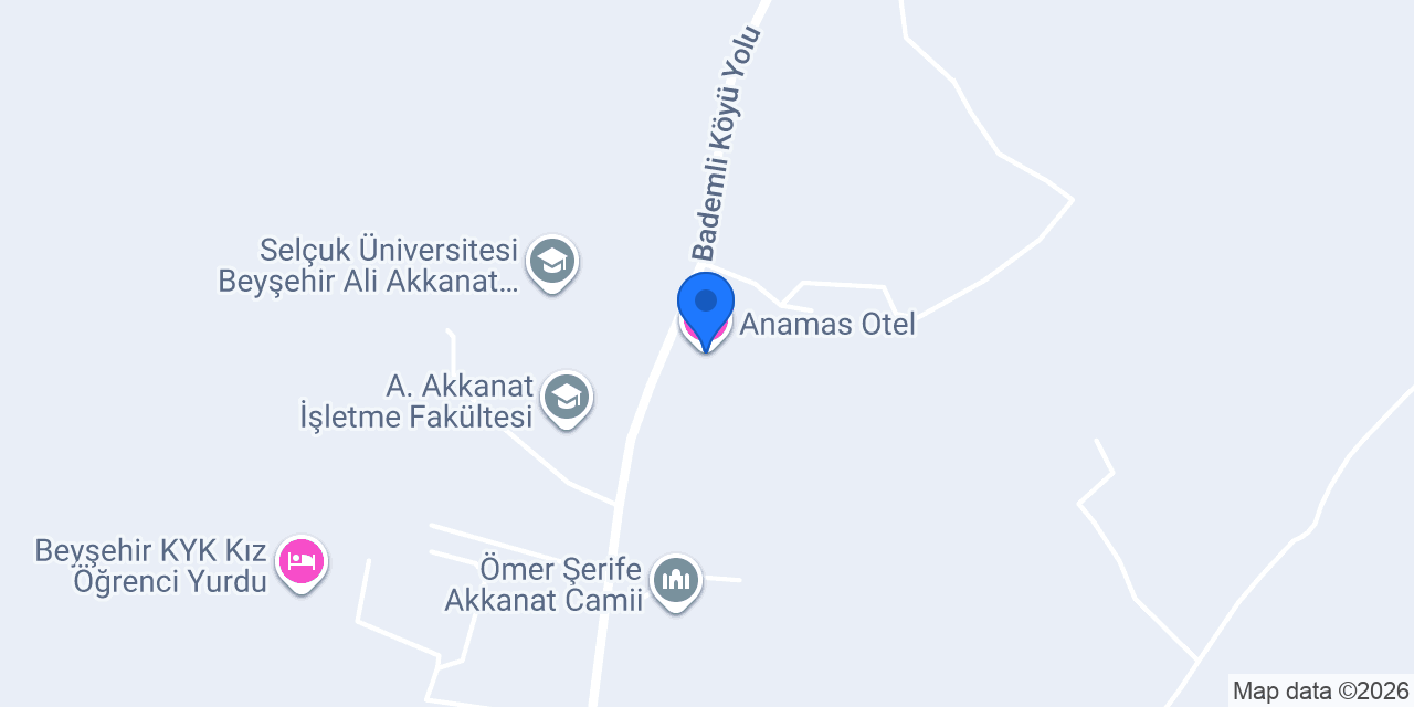 Anamas Otel konumu