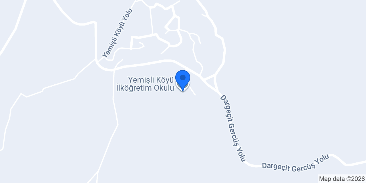 Yemişli Köyü İlköğretim Okulu konumu