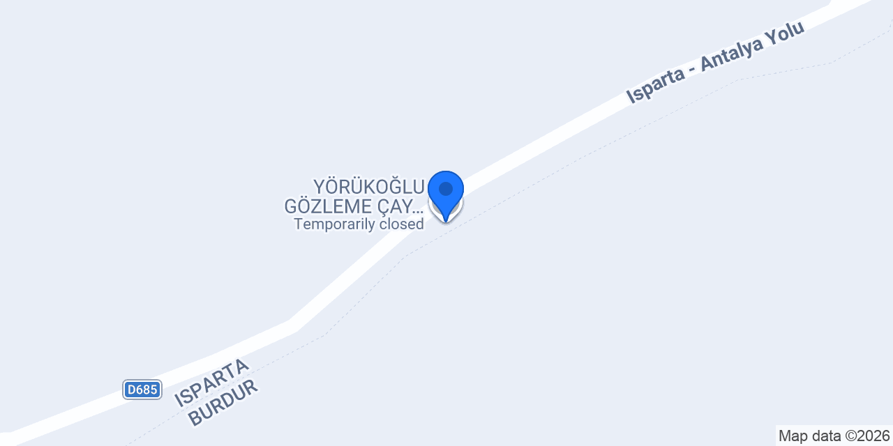 YÖRÜKOĞLU GÖZLEME ÇAY MOLASI konumu