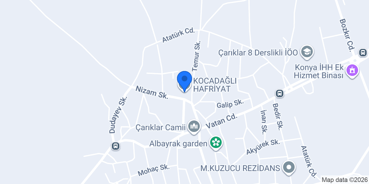 KOCADAĞLI HAFRİYAT konumu