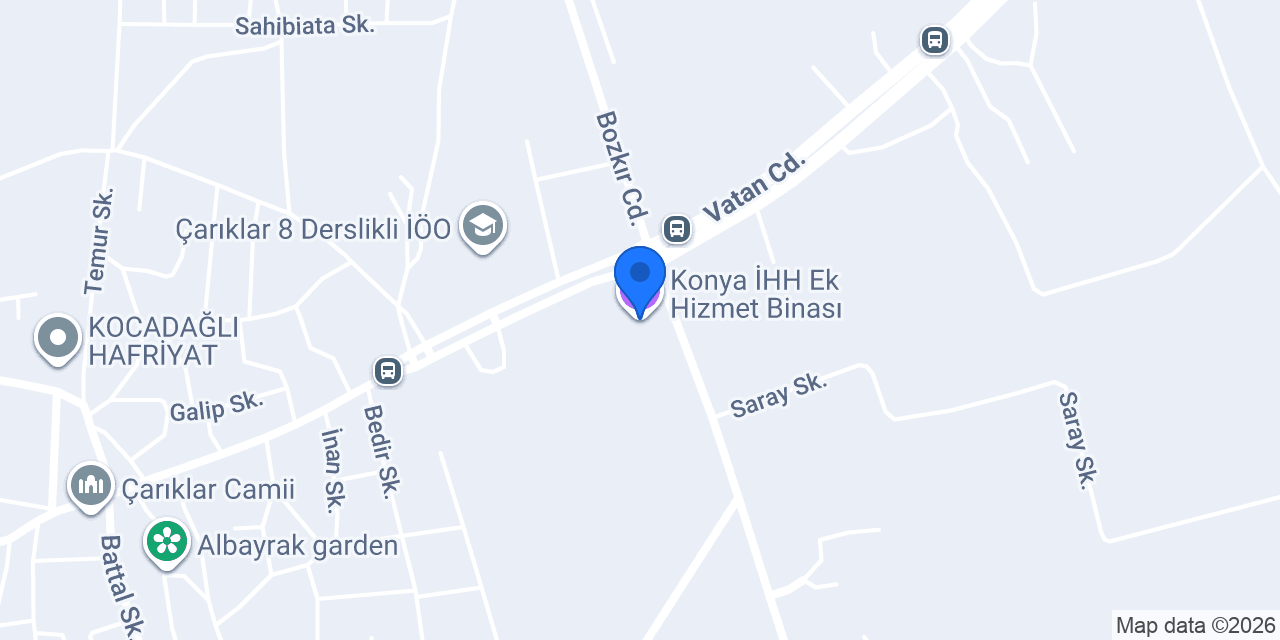 Konya İHH Ek Hizmet Binası konumu