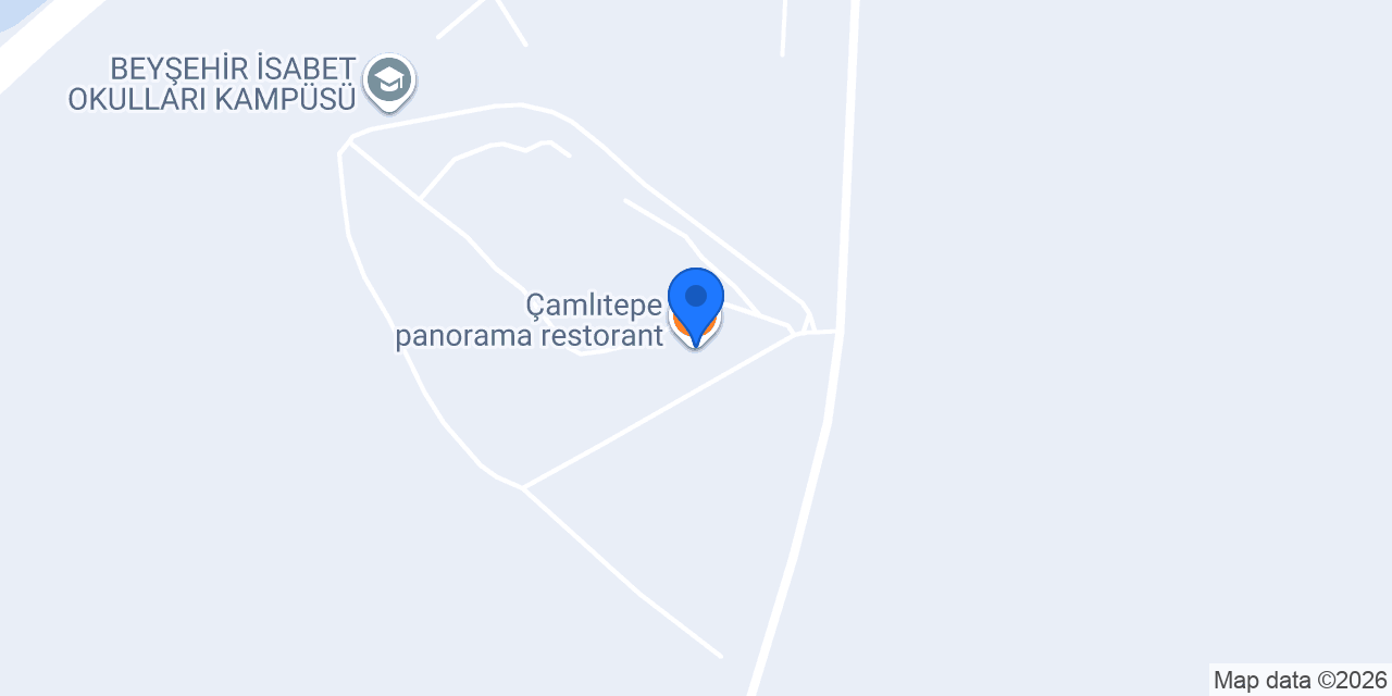 Çamlıtepe panorama restorant konumu