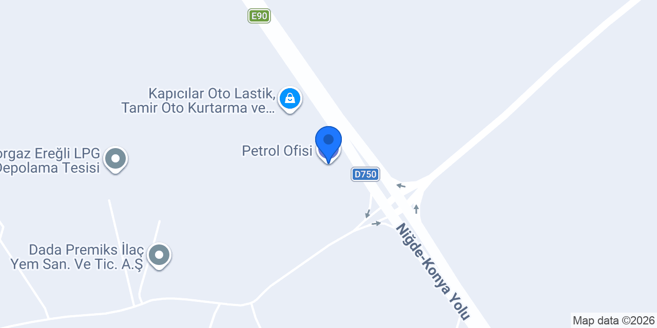 Petrol Ofisi konumu