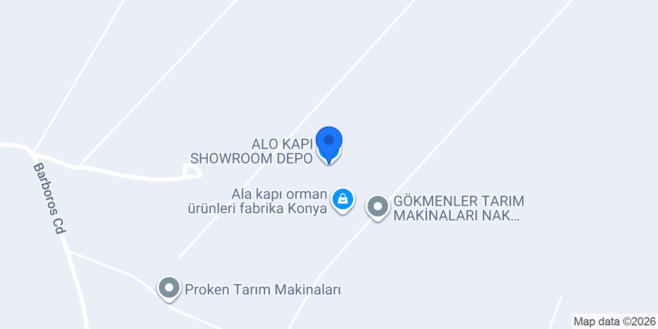 ALO KAPI SHOWROOM DEPO konumu