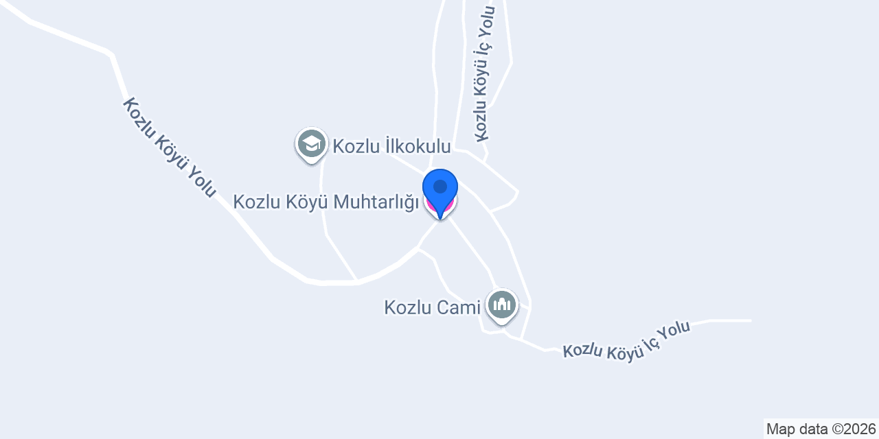 Kozlu Köyü Muhtarlığı konumu