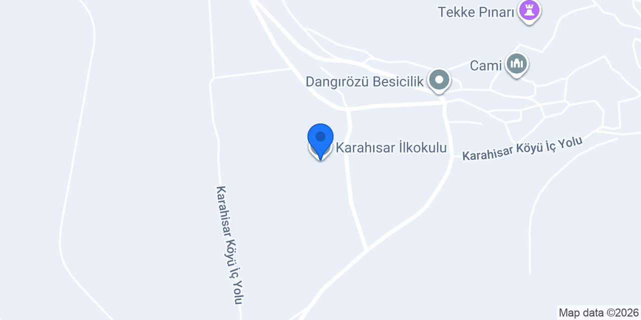 Karahısar İlkokulu konumu