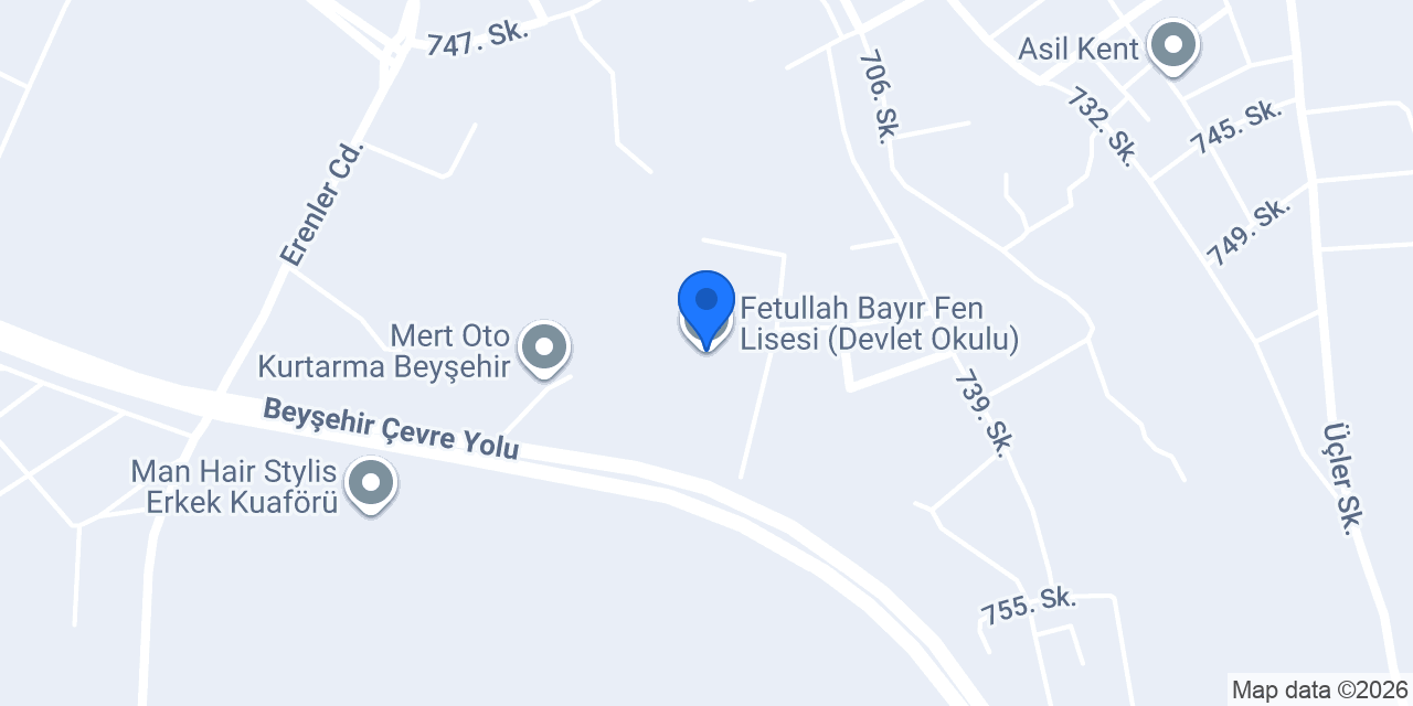 Fetullah Bayır Fen Lisesi (Devlet Okulu) konumu