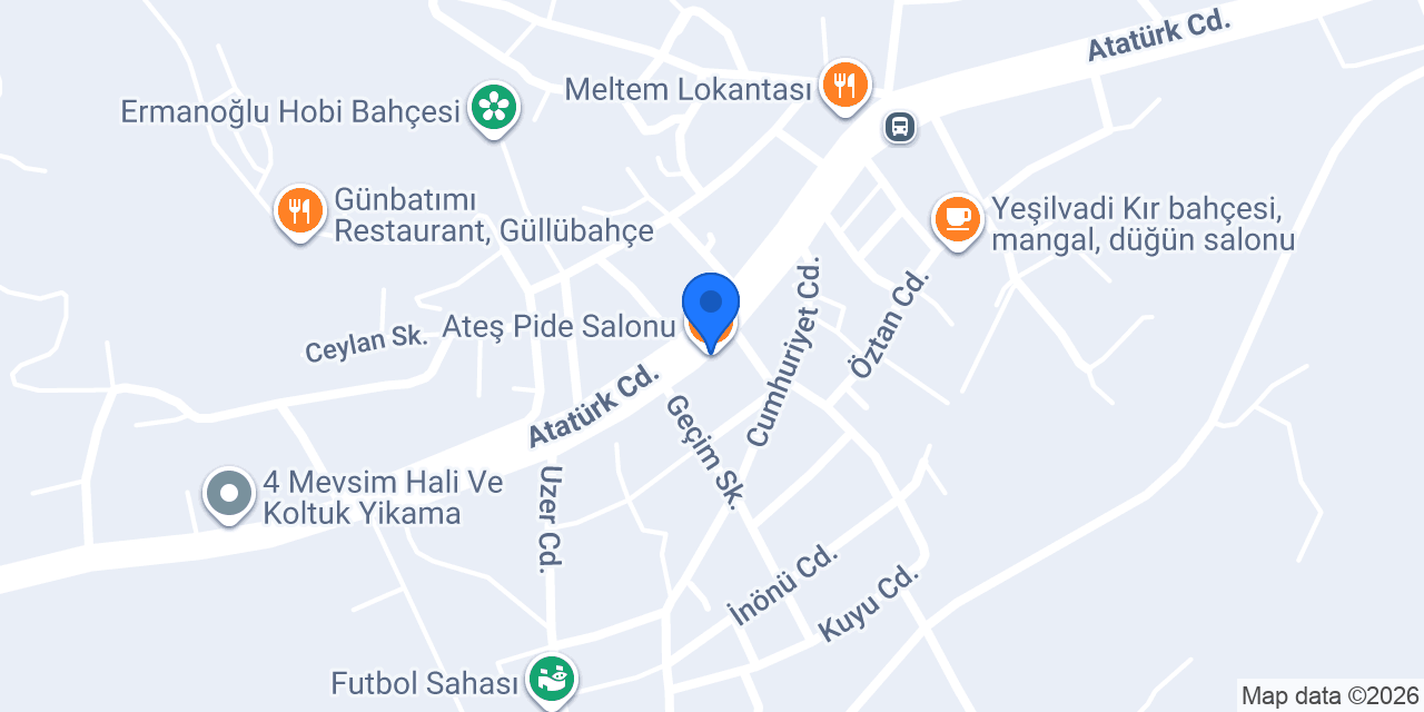Ateş Pide Salonu konumu