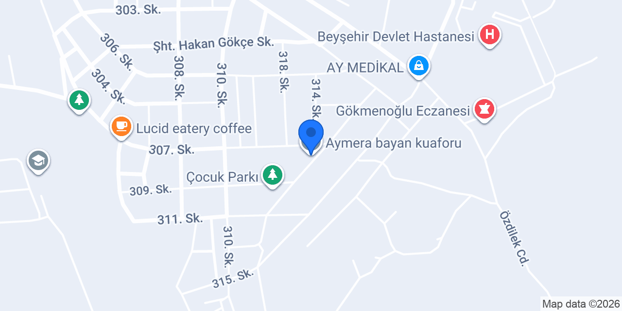 Aymera bayan kuaforu konumu