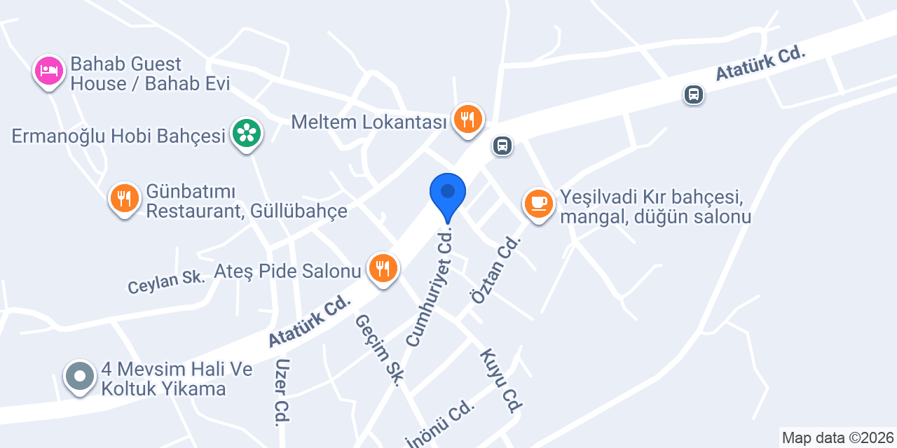 Güllübahçe Aile Sağlığı Merkezi konumu