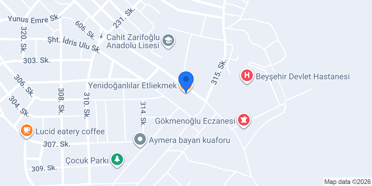 Yenidoğanlılar Etliekmek konumu
