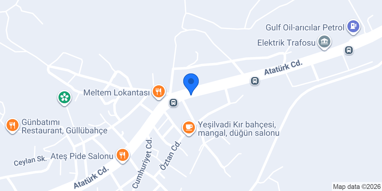 Güllübahçe Ekmek Fırını konumu