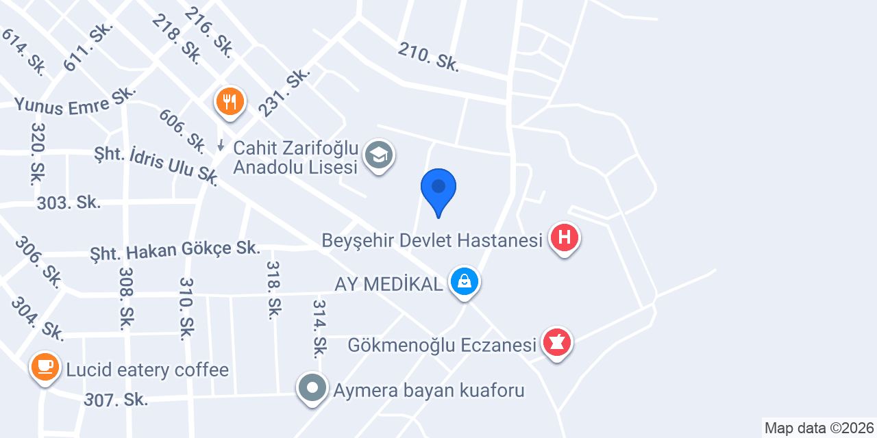 Şehit Abdullah Şimşek Ortaokulu konumu