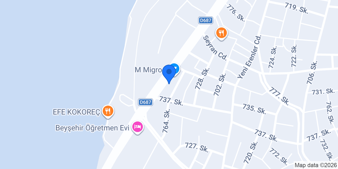 Oses Çiğ Köfte konumu