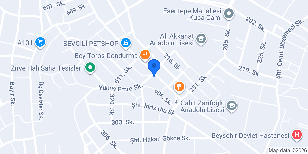 BEYŞEHİR ESD INTERNATIONAL konumu