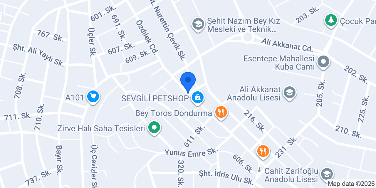 Damla Kırtasiye konumu