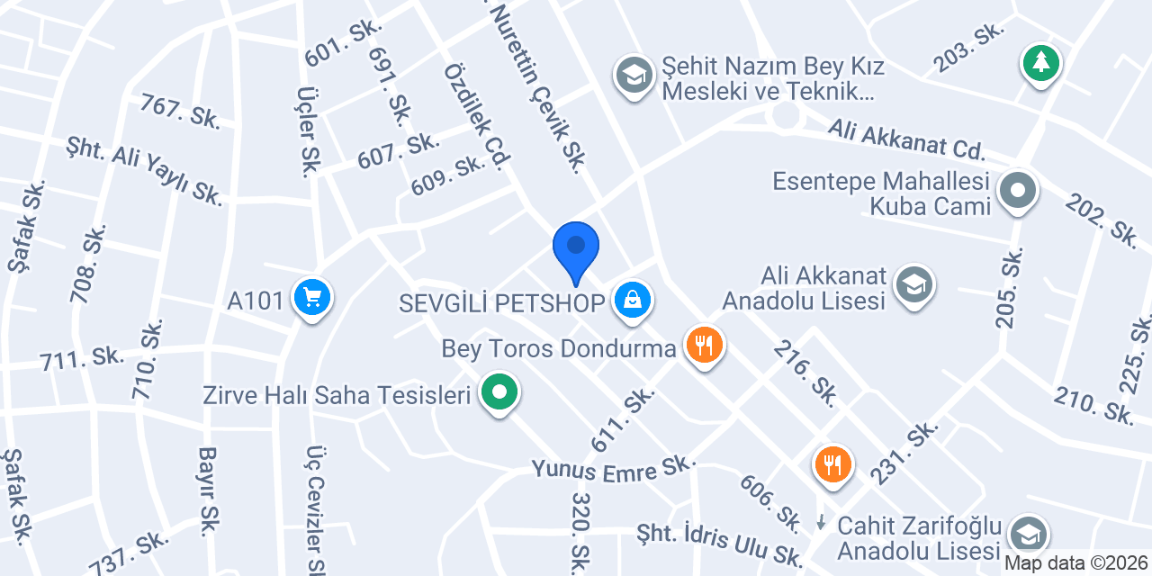 Gündoğdu Halı Overlok konumu