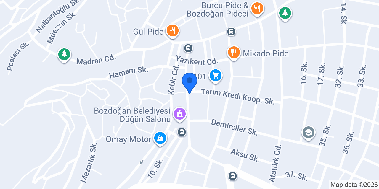 Aysanlar Ticaret konumu