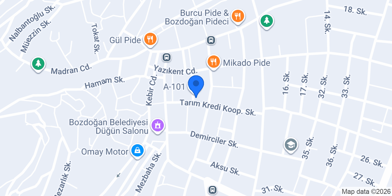 Halkbank Aydın Bozdoğan Şubesi konumu