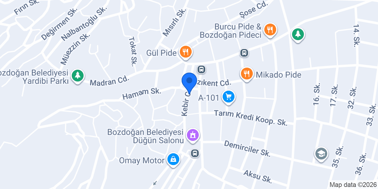 Yıldırım Aperatif konumu