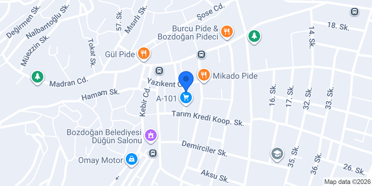 Duru Pide Salonu konumu