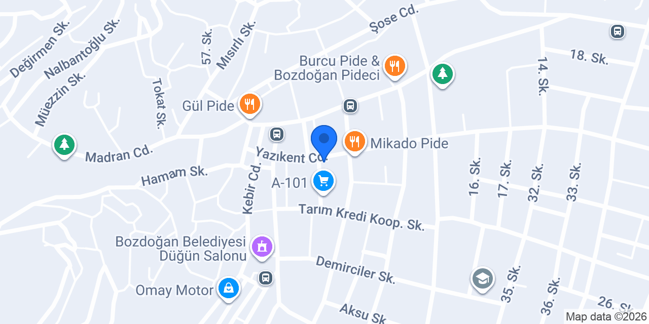 Alganoğlu Çiçekçilik konumu