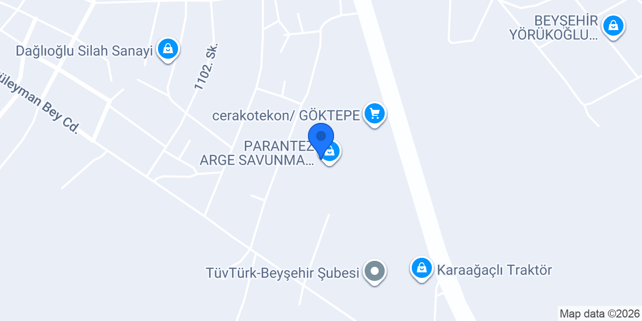 Özgüven Savunma Sanayi konumu