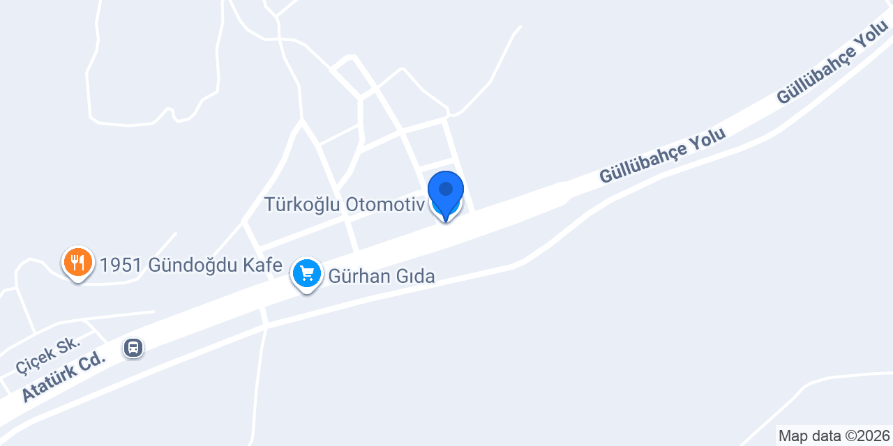Türkoğlu Otomotiv konumu