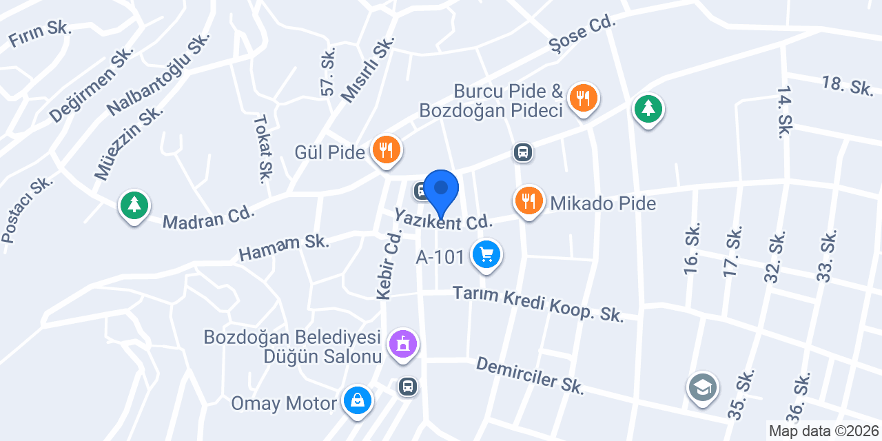 Tuna Veteriner Kliniği konumu