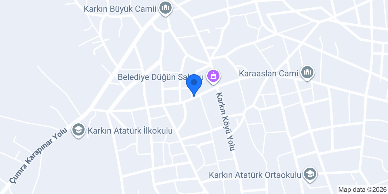 Karkın Aile Sağlığı Merkezi konumu