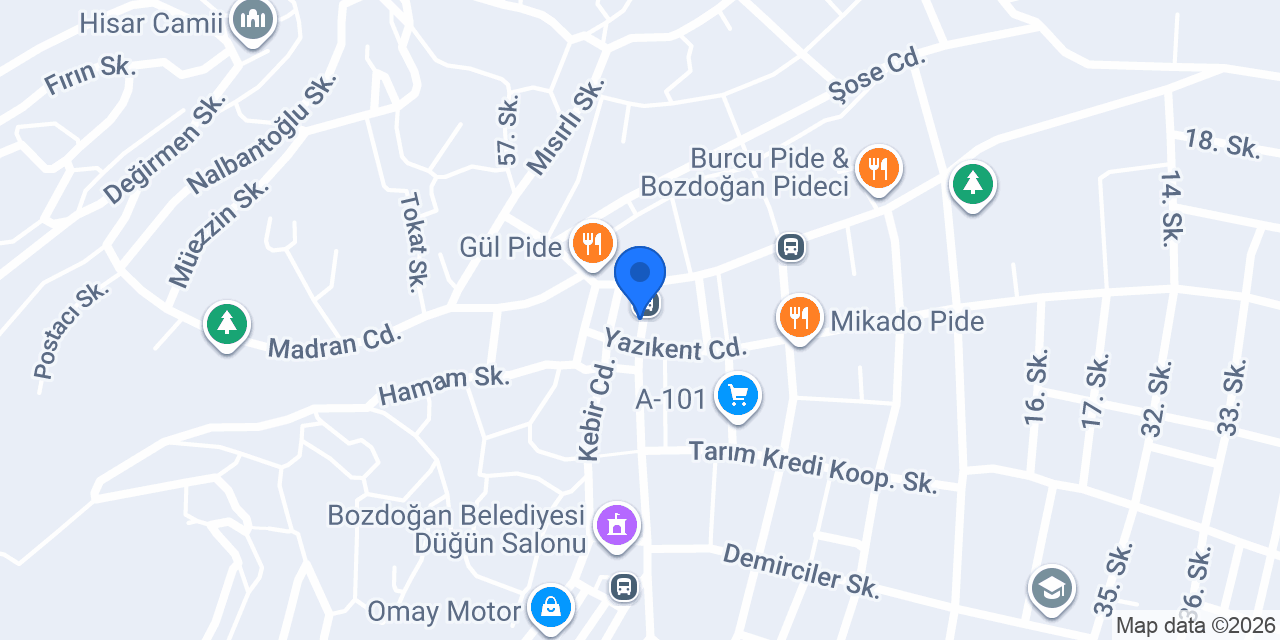 Kaya Veteriner Kliniği konumu