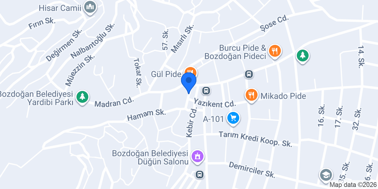 Bozdoğan elektrik konumu