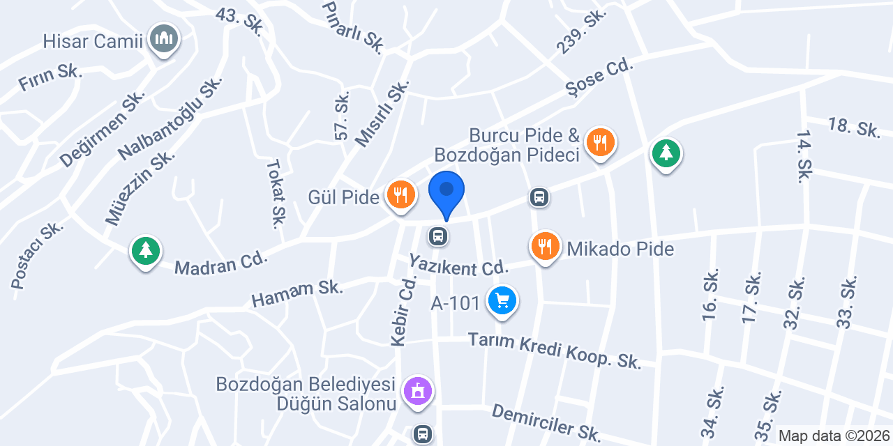 Yörükoğlu Ticaret konumu