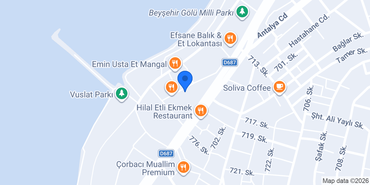 Elit Düğün Salonu Beyşehir konumu