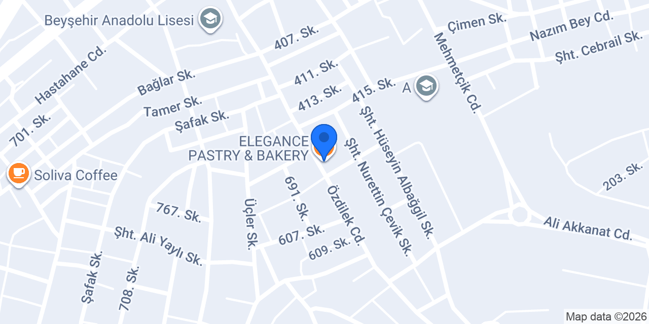 ELEGANCE PASTRY & BAKERY konumu