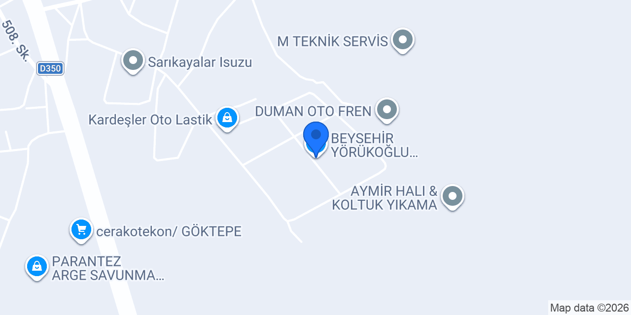 BEYŞEHİR YÖRÜKOĞLU YEDEK PARÇA konumu