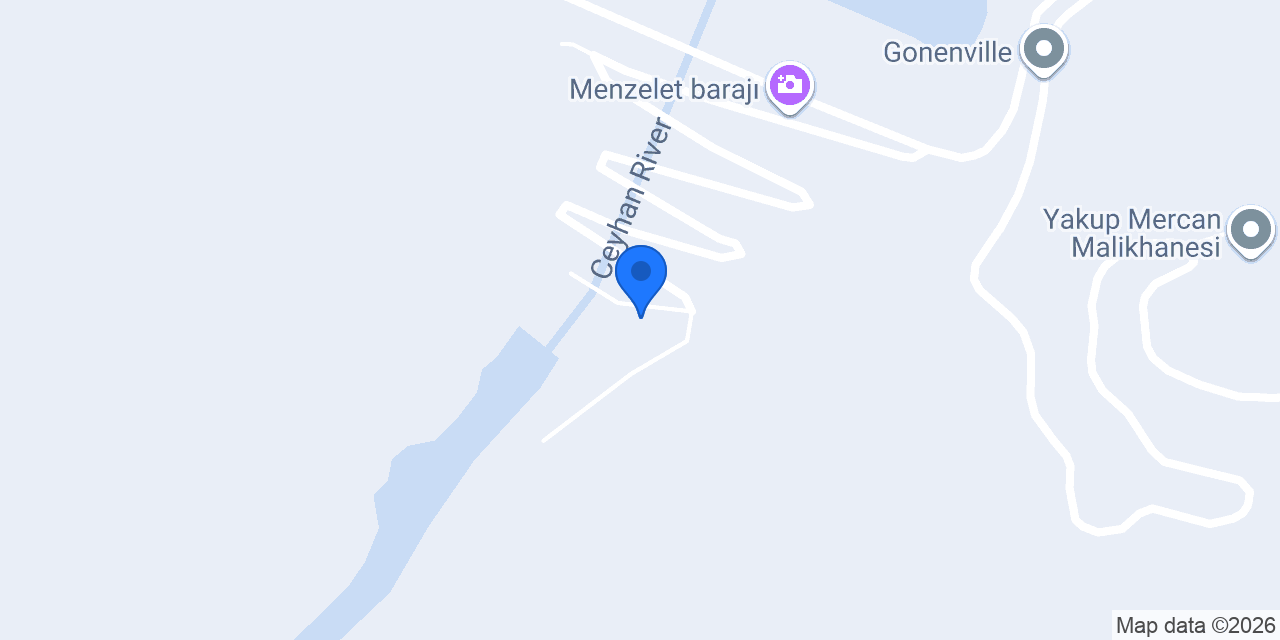 Menzelet Hidroelektrik santrali konumu