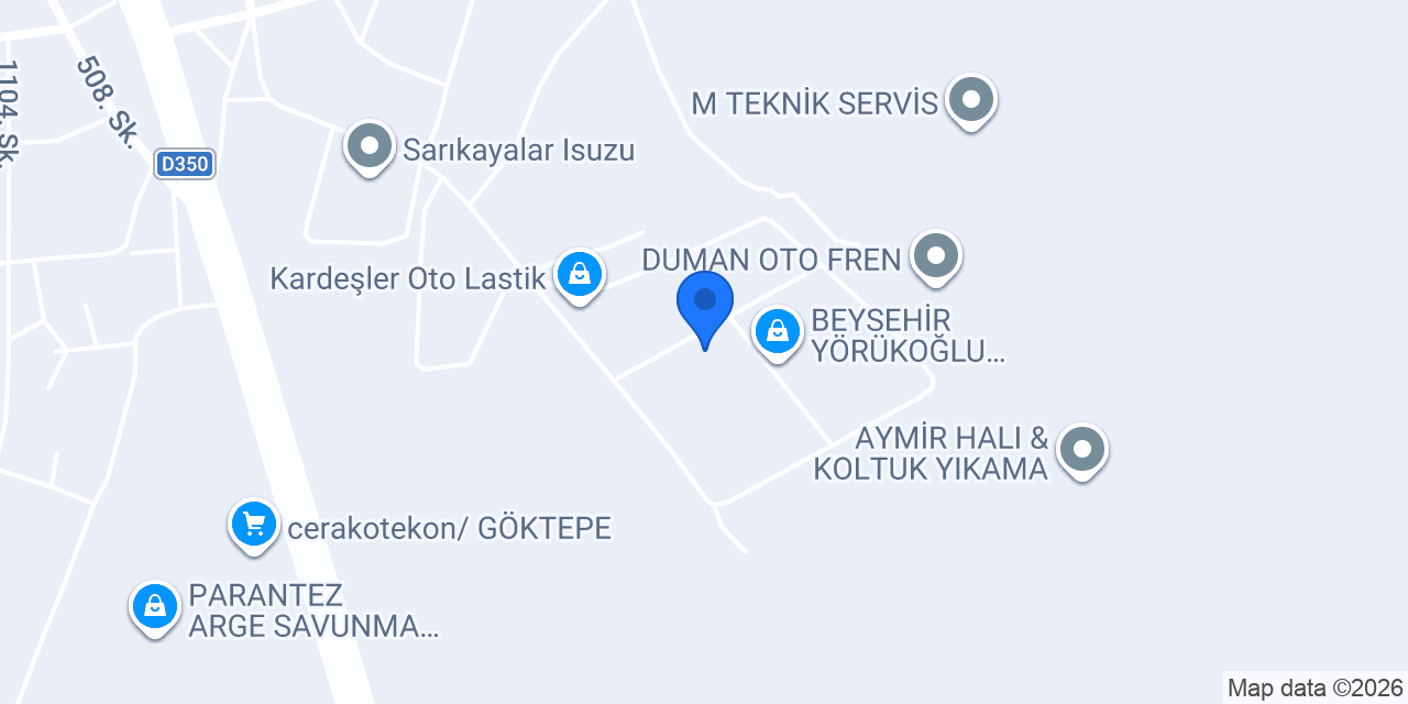 Çiçek Oto Tamir konumu